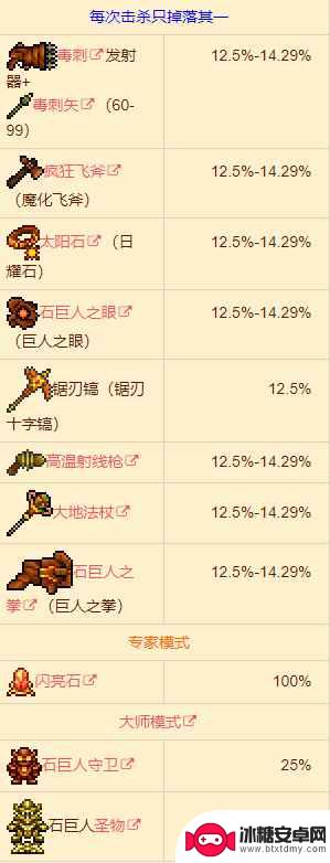 泰拉瑞亚如何触发石巨人 泰拉瑞亚石巨人召唤攻略