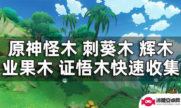 原神木材有几种 怪木 刺葵木 辉木 业果木 证悟木收集技巧