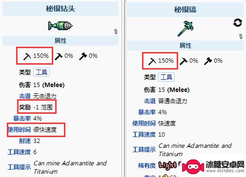 泰拉瑞亚钻头和镐区别 泰拉瑞亚钻头和镐有什么不同