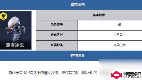 星球重启雪山覆雪冰虫 星球重启覆雪冰虫的位置在哪