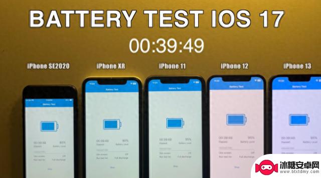 iOS17千万别升级，5部iPhone实测，续航全面崩溃