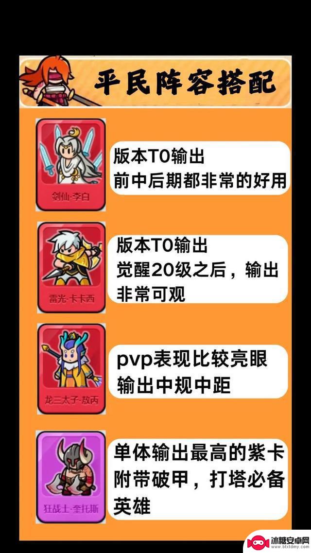 百炼英雄最新全英雄攻略及最佳阵容推荐