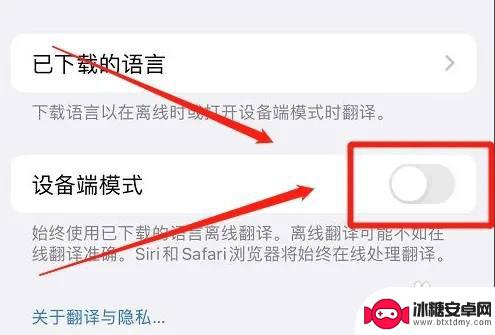 苹果手机翻译功能取消自动 怎样关闭苹果手机的翻译设备端模式