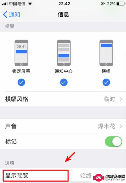 苹果手机如何不显示信息内容 iPhone手机怎样设置短信不显示内容