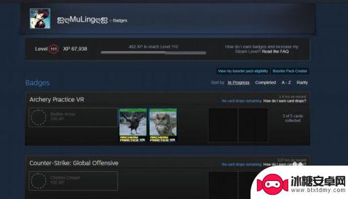 查看steam卡 怎么在STEAM上查看徽章所需剩余卡牌信息