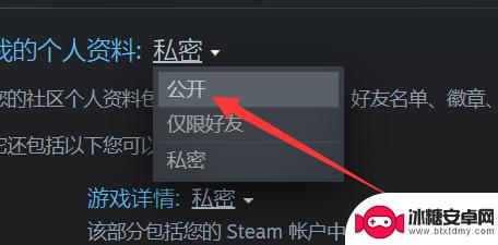 steam个人资料公开 steam资料公开设置