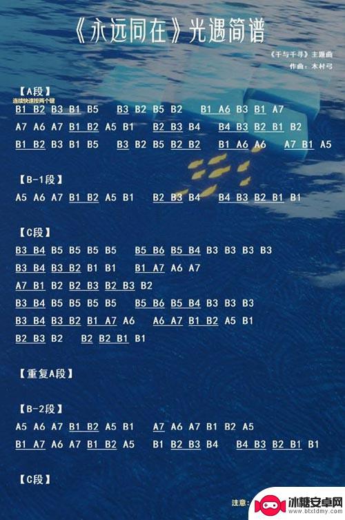 原神音乐曲谱简单 原神镜花之琴乐谱简单版