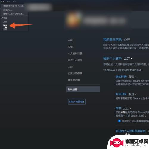 steam怎么登游戏不让好友知道 怎样让steam好友无法看到你的游戏状态