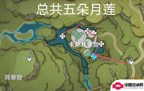 原神月莲的采集路线 原神月莲超轻松采集路线