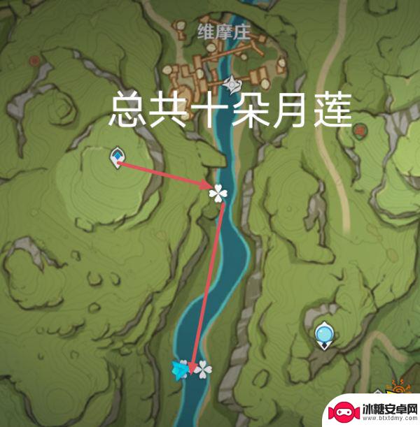 原神月莲的采集路线 原神月莲超轻松采集路线