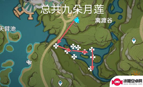 原神月莲的采集路线 原神月莲超轻松采集路线