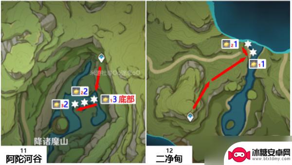 原神月莲分布图路线 原神月莲采集地点分布图