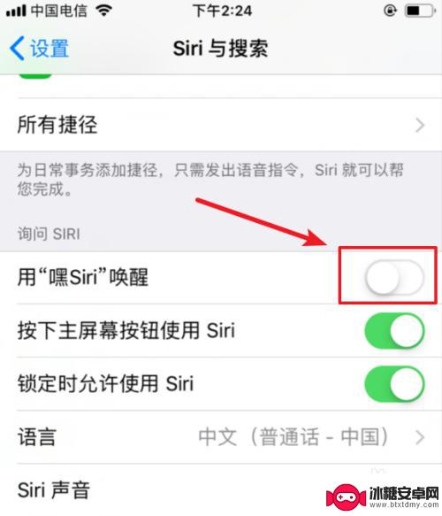 苹果手机唤醒字怎么设置 苹果ios12怎么设置Siri唤醒语