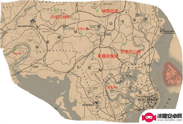 荒野大镖客2营地打包 荒野大镖客2 线上模式营地分布